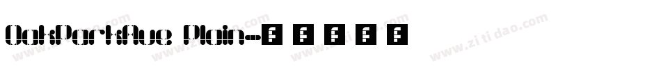 OakParkAve Plain字体转换